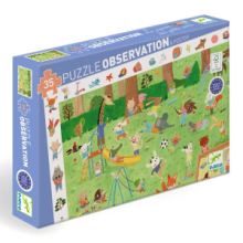 Puzzle Osservazione con Poster - Il Giardino dei Piccoli Amici (35 Pezzi)